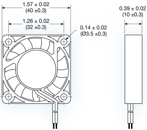 Part number MA4010H12C1-RSR Product Type DC Axial Fan from Manufacturer Mechatronics, Inc 